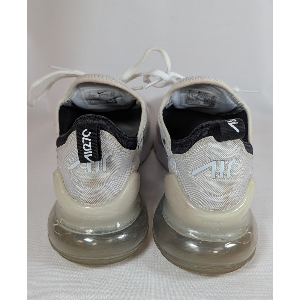 Nike Air Max 270 Womens White Black Sneakers Size 9 - Picture 4 of 7
